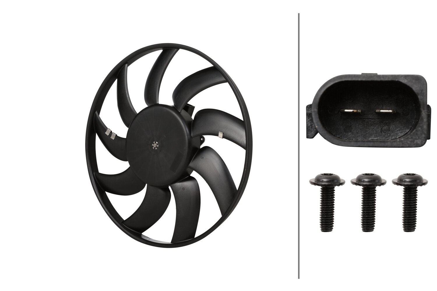 Koelventilatorwiel Hella 8EW 366 420-601