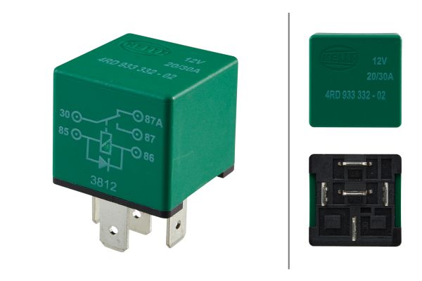 Relais, arbeidsstroom Hella 4RD 933 332-021