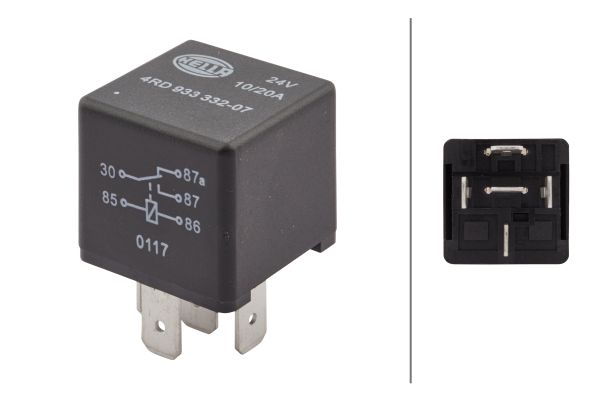 Relais, arbeidsstroom Hella 4RD 933 332-071