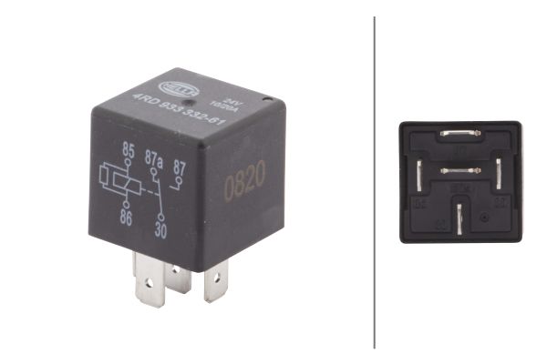 Relais, arbeidsstroom Hella 4RD 933 332-611