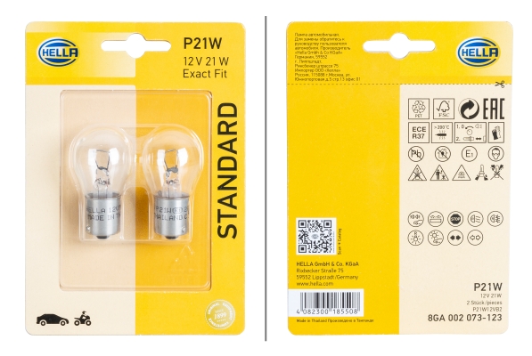 Gloeilamp, parkeer- / begrenzingslicht Hella 8GA 002 073-123