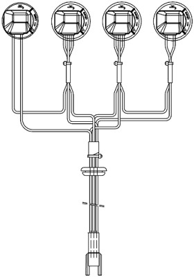 Kabelset verlichting Hella 8KA 155 372-001