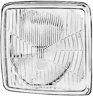 Optiek, koplamp Hella 1AA 126 924-035