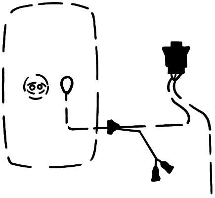 Buitenspiegel kabelset Hella 8KA 562 422-002