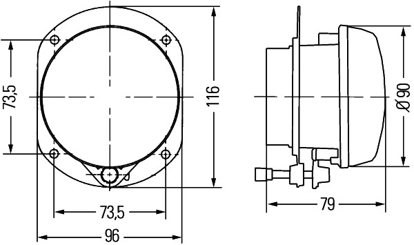 Hella Mistlamp 1N0 009 295-087