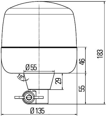 Hella Zwaailicht  2RL 010 979-011