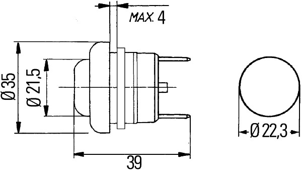 Hella Contactschakelaar 6JF 001 571-047