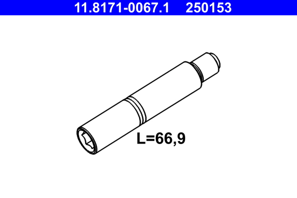 Geleidebout, remklauw ATE 11.8171-0067.1