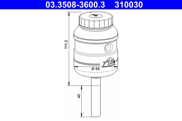 Remvloeistofreservoir ATE 03.3508-3600.3