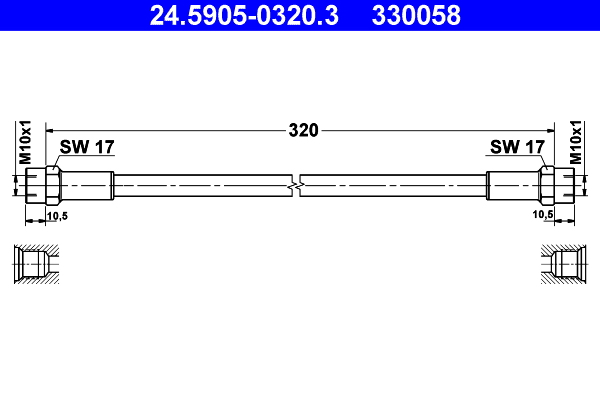 Koppelingsslang ATE 24.5905-0320.3