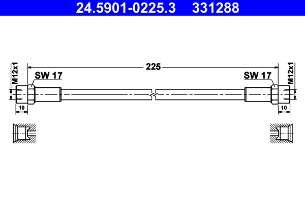 Koppelingsslang ATE 24.5901-0225.3