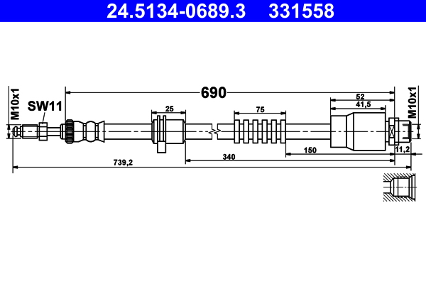 Remslang ATE 24.5134-0689.3