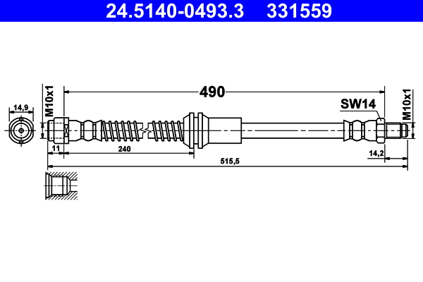 Remslang ATE 24.5140-0493.3