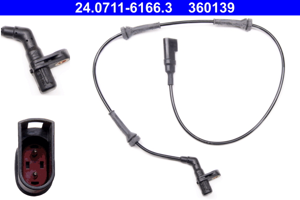 ABS sensor ATE 24.0711-6166.3