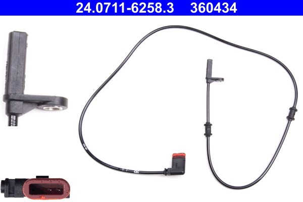 ABS sensor ATE 24.0711-6258.3