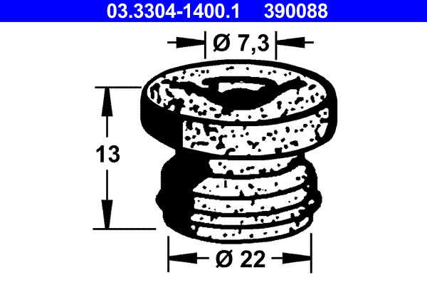 Remvloeistofreservoir ATE 03.3304-1400.1