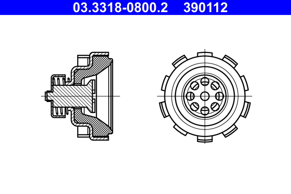 Hoofdremcilinder reparatieset ATE 03.3318-0800.2