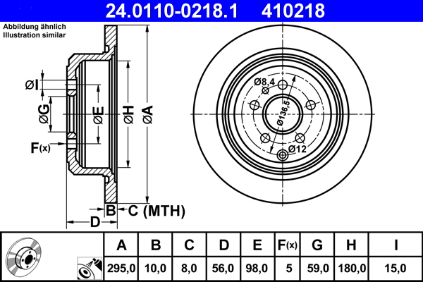 Remschijven ATE 24.0110-0218.1