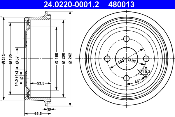 Remtrommel ATE 24.0220-0001.2