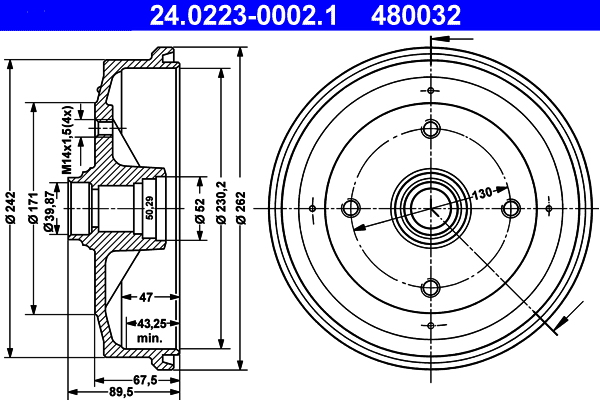 Remtrommel ATE 24.0223-0002.1