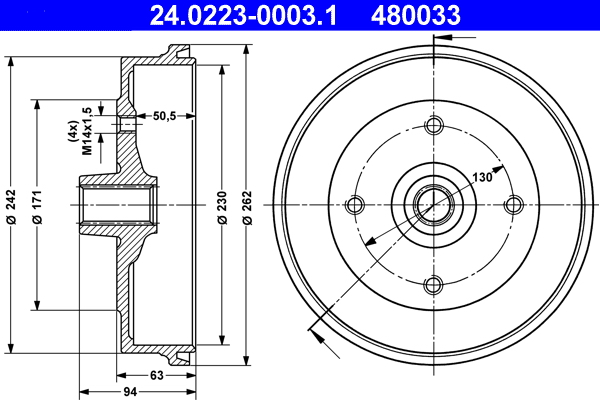 Remtrommel ATE 24.0223-0003.1