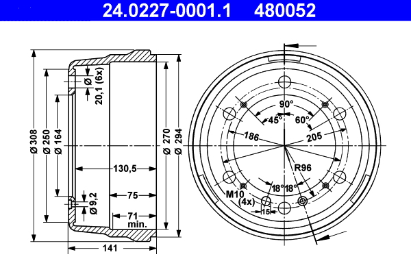 Remtrommel ATE 24.0227-0001.1