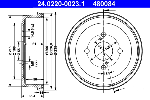 Remtrommel ATE 24.0220-0023.1