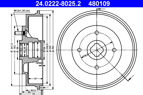 Remtrommel ATE 24.0222-8025.2