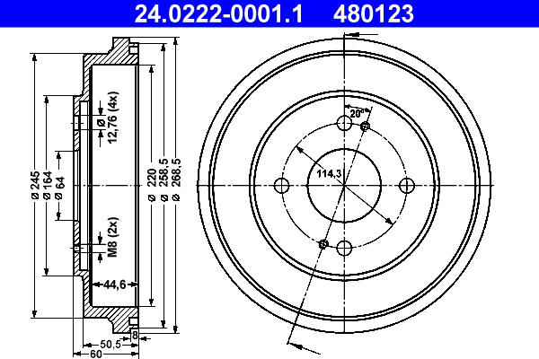 Remtrommel ATE 24.0222-0001.1