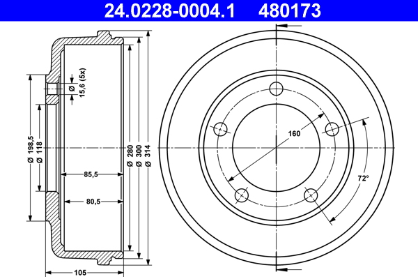 Remtrommel ATE 24.0228-0004.1