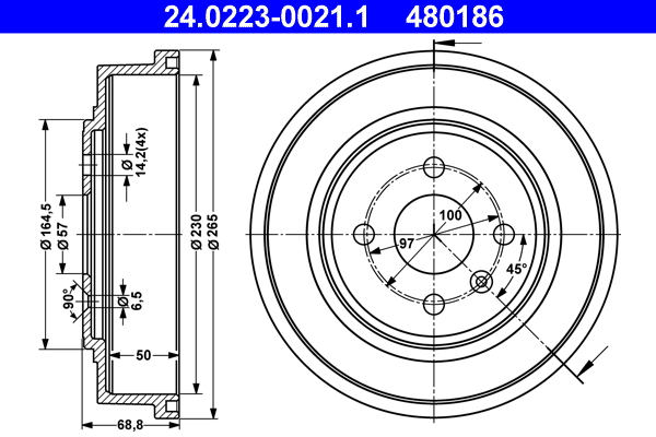 Remtrommel ATE 24.0223-0021.1