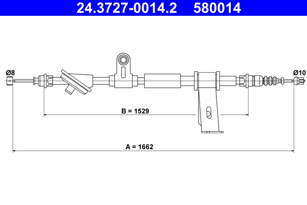 Handremkabel ATE 24.3727-0014.2