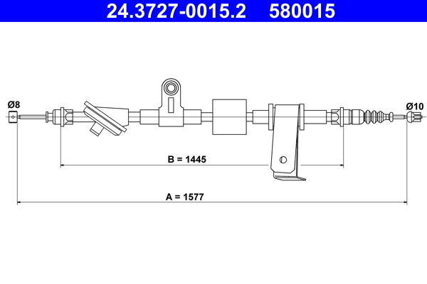 Handremkabel ATE 24.3727-0015.2