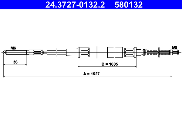 Handremkabel ATE 24.3727-0132.2