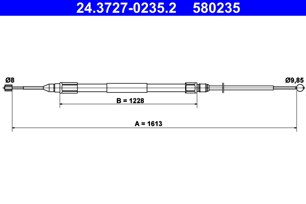 Handremkabel ATE 24.3727-0235.2