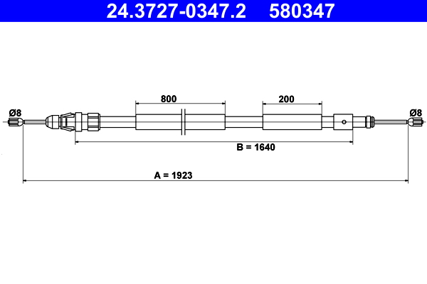 Handremkabel ATE 24.3727-0347.2