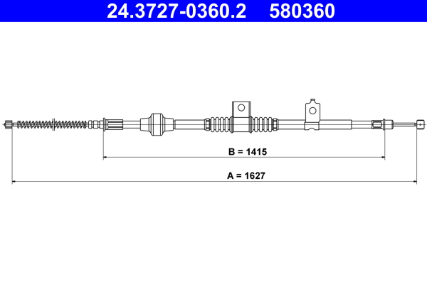 Handremkabel ATE 24.3727-0360.2