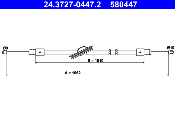 Handremkabel ATE 24.3727-0447.2