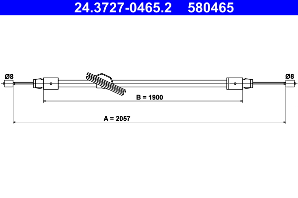 Handremkabel ATE 24.3727-0465.2