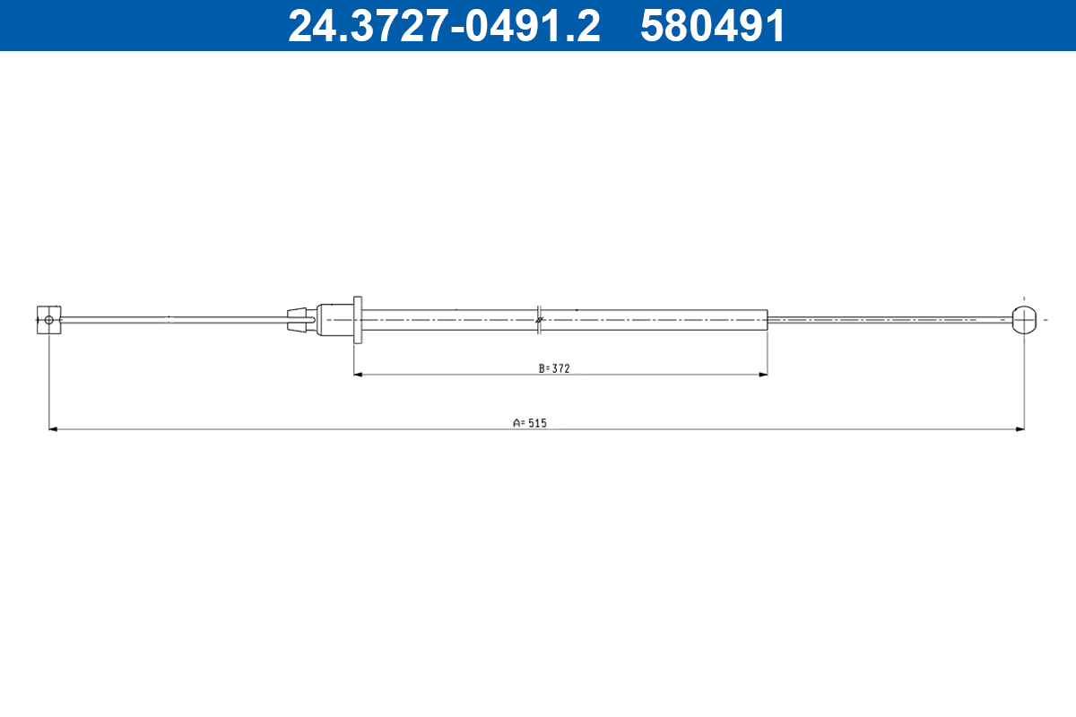 Handremkabel ATE 24.3727-0491.2