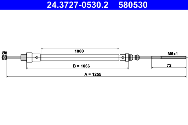 Handremkabel ATE 24.3727-0530.2