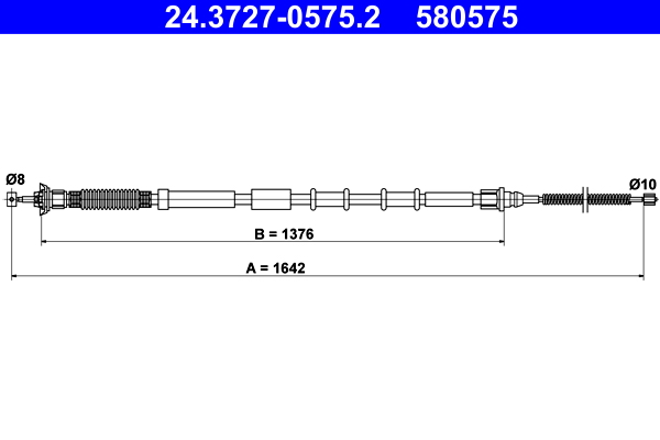 Handremkabel ATE 24.3727-0575.2