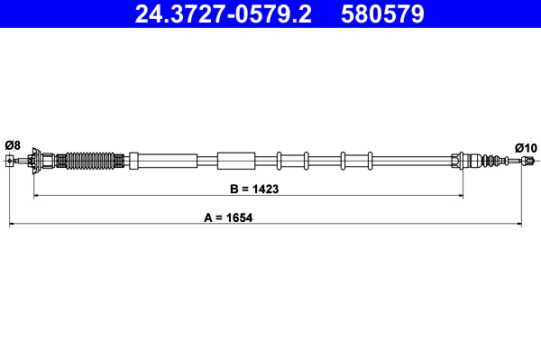 Handremkabel ATE 24.3727-0579.2