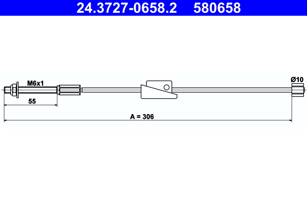 Handremkabel ATE 24.3727-0658.2