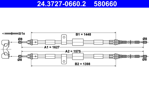 Handremkabel ATE 24.3727-0660.2