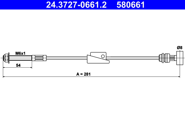 Handremkabel ATE 24.3727-0661.2