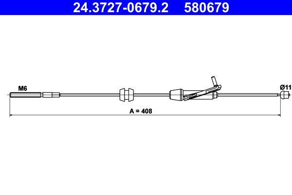 Handremkabel ATE 24.3727-0679.2