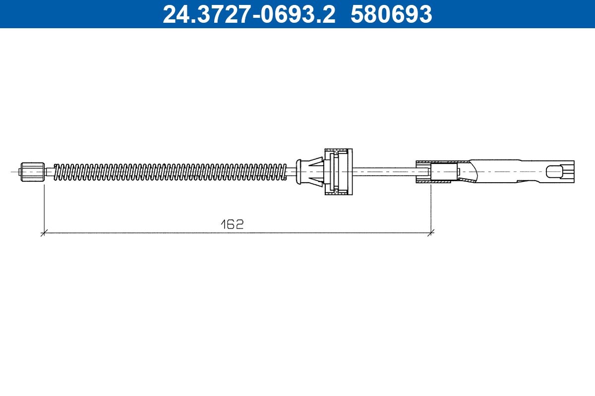 Handremkabel ATE 24.3727-0693.2