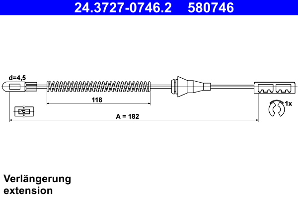 Handremkabel ATE 24.3727-0746.2