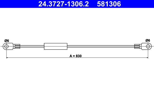 Handremkabel ATE 24.3727-1306.2